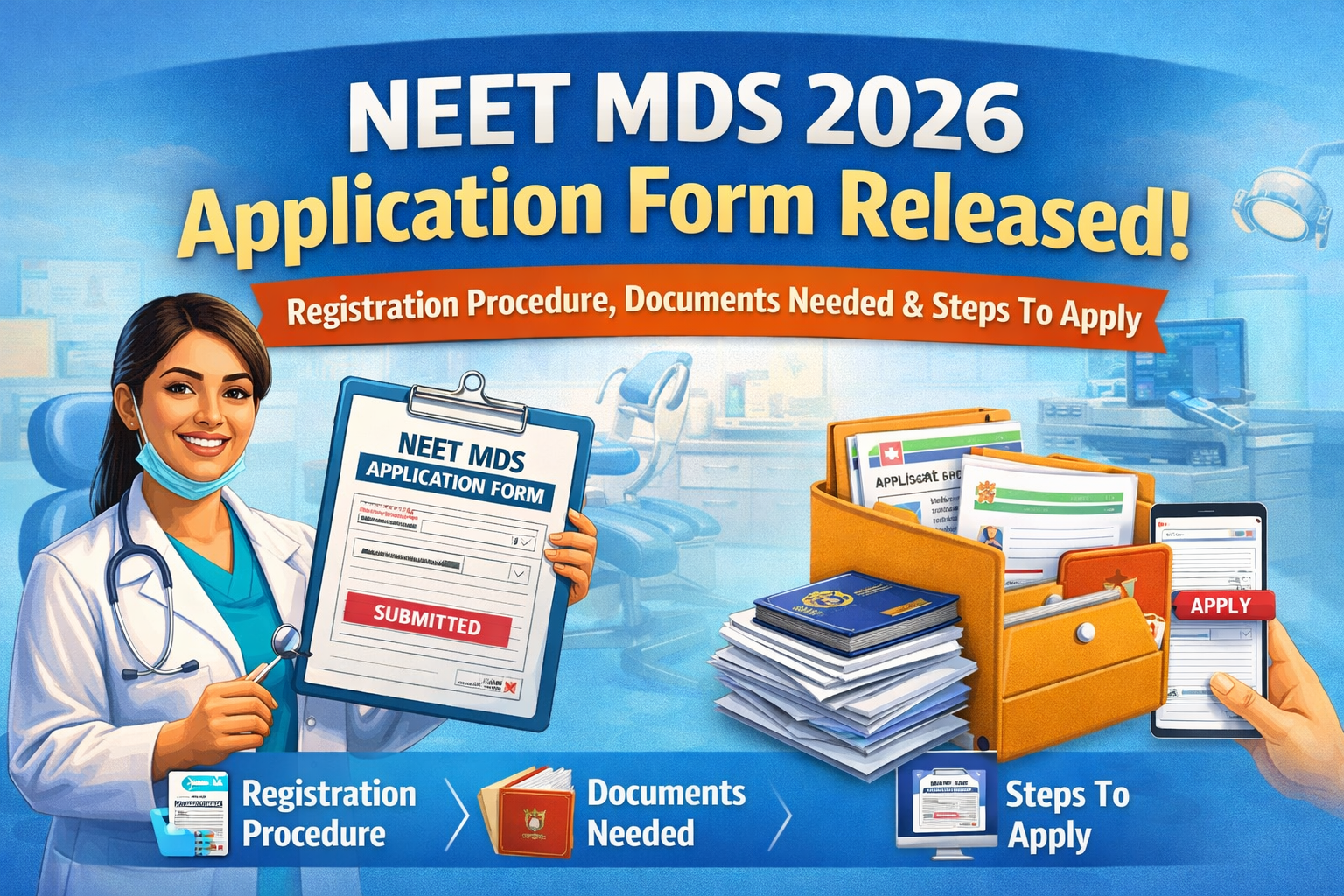 NEET MDS 2026 Application Form Released: Registration Procedure, Documents Needed & Steps To Apply